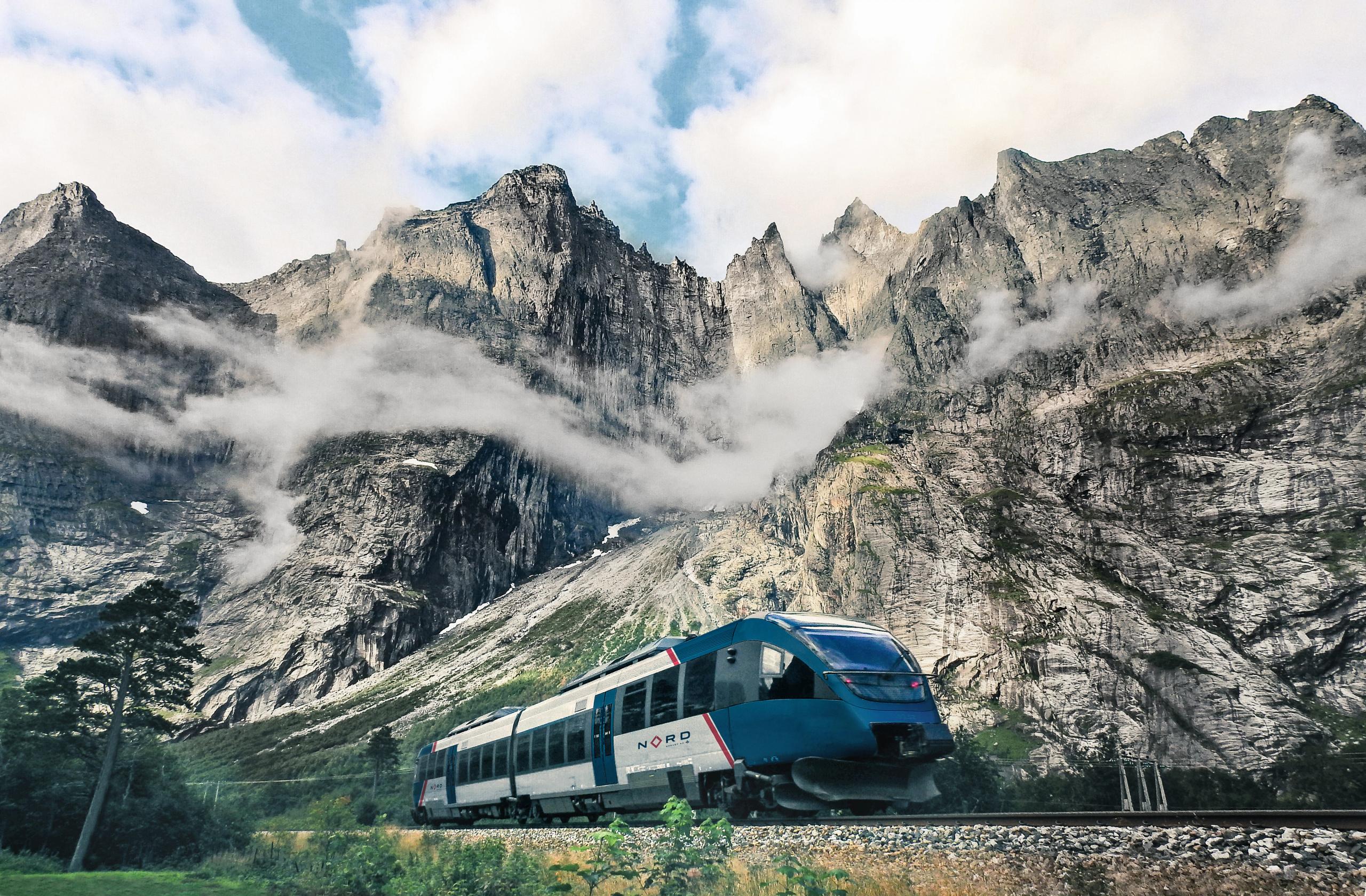 Zugfahrt auf der Rauma-Linie