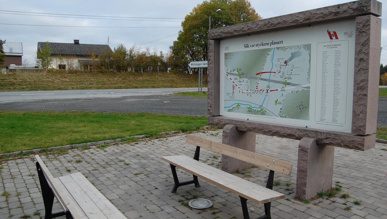 Infotavle Midtskogen, foto Ine Gulbæk