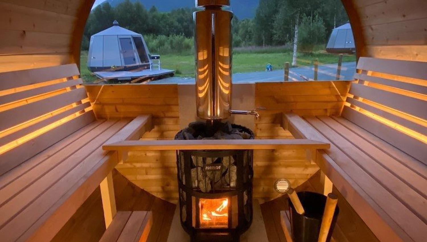 Modern sauna