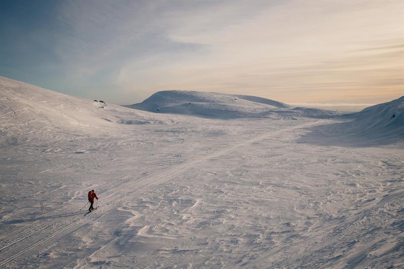 Cross-country skiing at Lifjell
