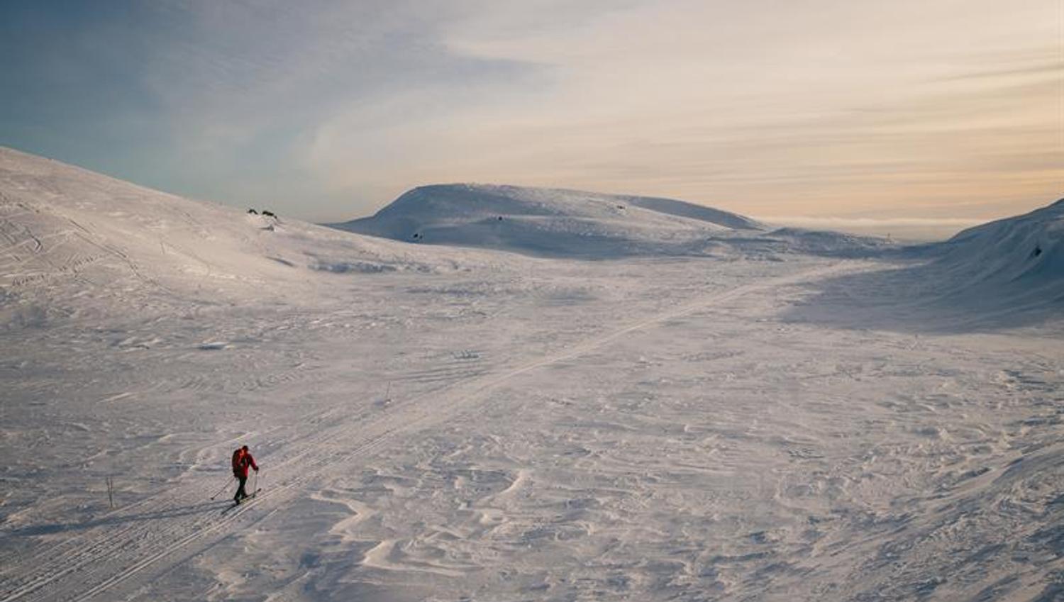 Cross-country skiing at Lifjell