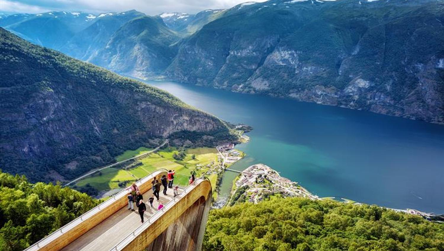 The viewpoint Stegastein seen from above