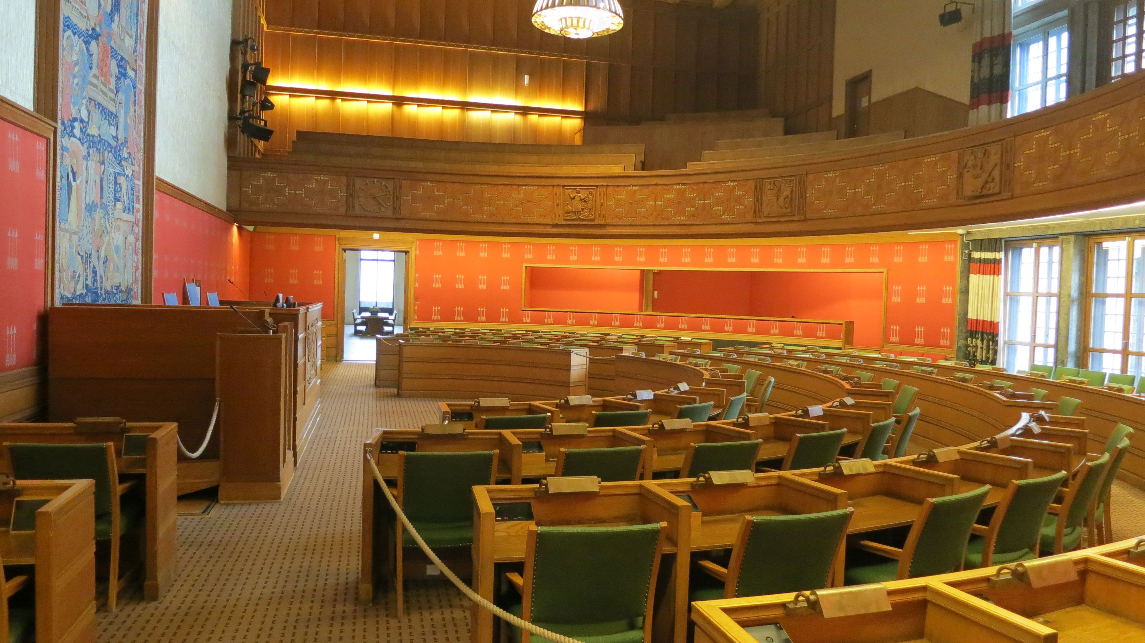 bystyresalen i oslo rådhus