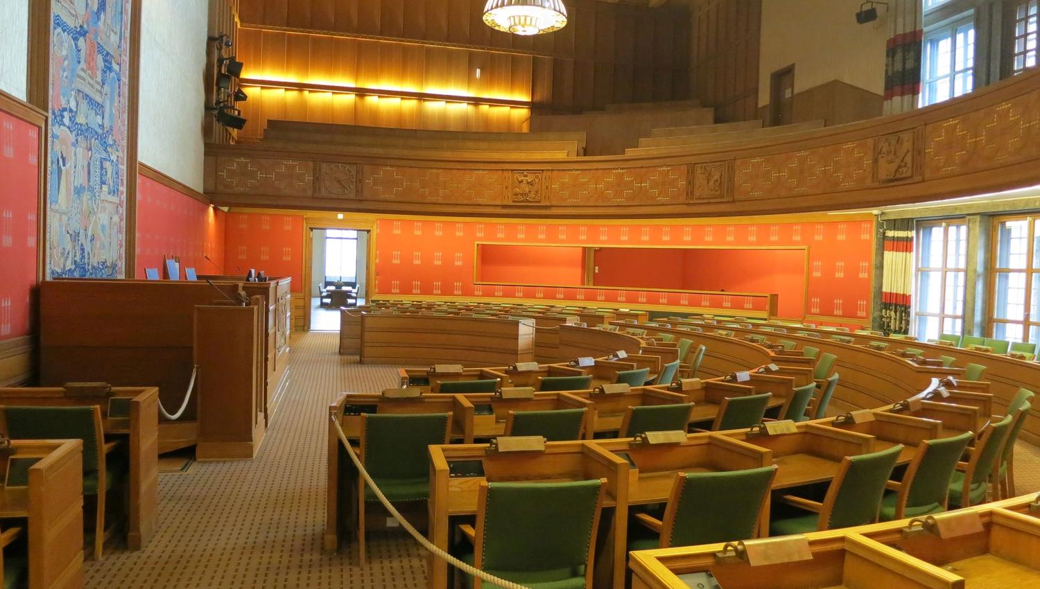 bystyresalen i oslo rådhus