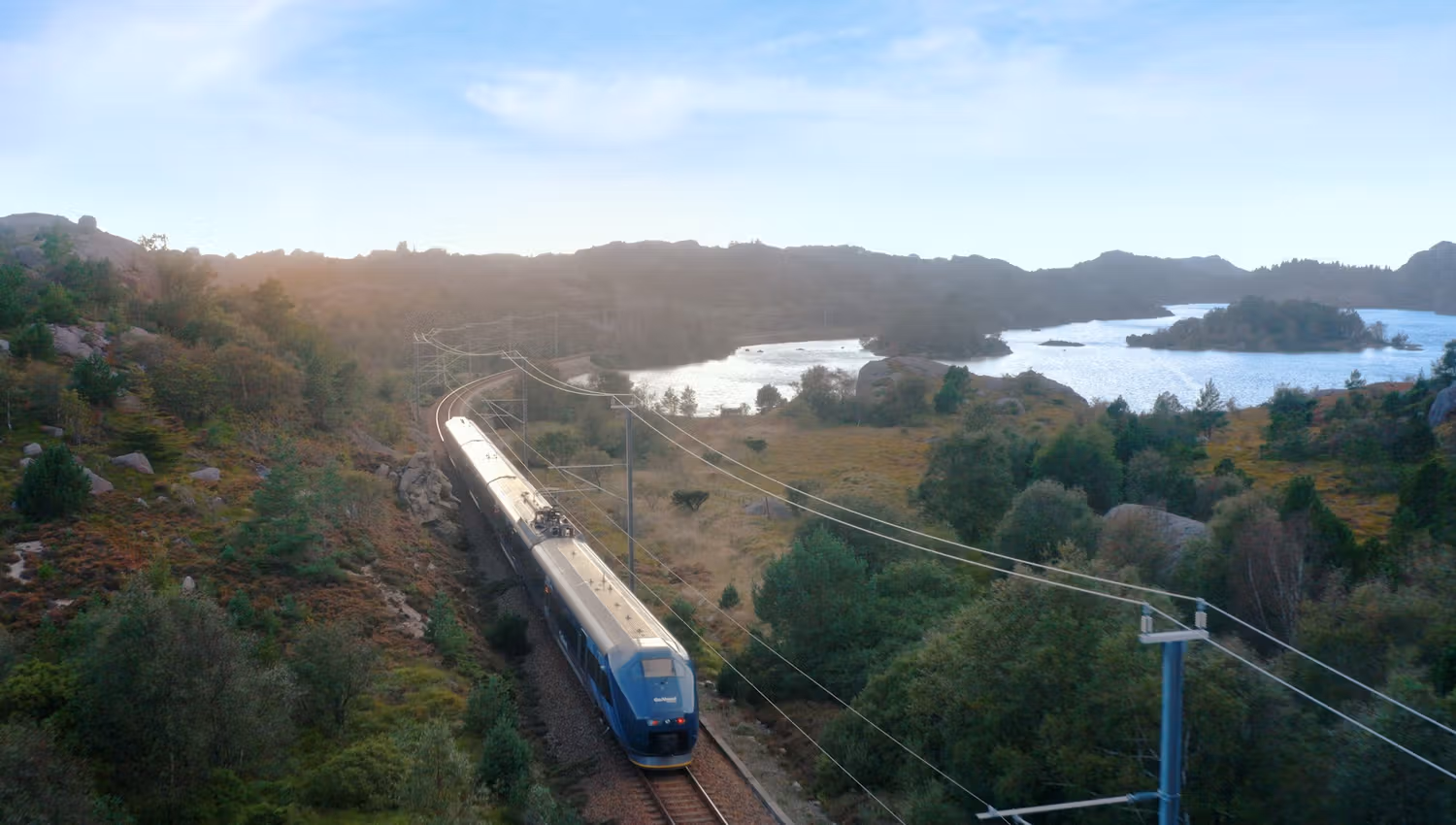 The train ride between Oslo, Kristiansand and Stavanger is a journey with great vistas