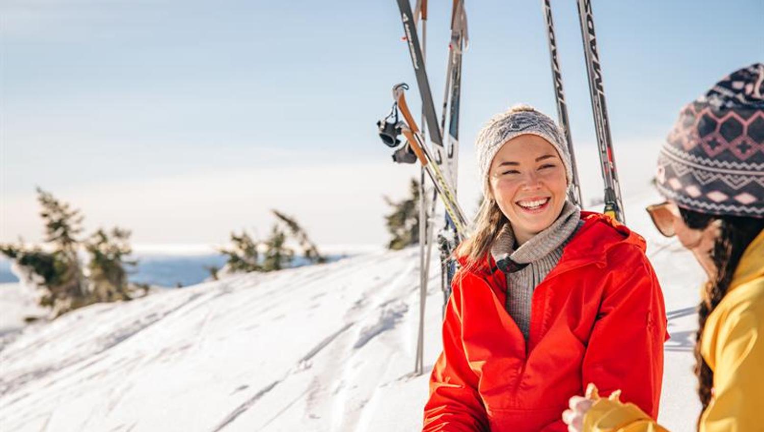 Cross-country skiing at Lifjell