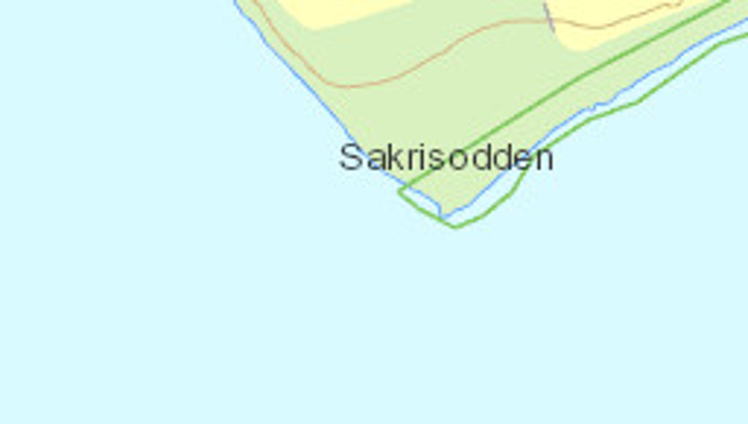 Sakrisodden kart
