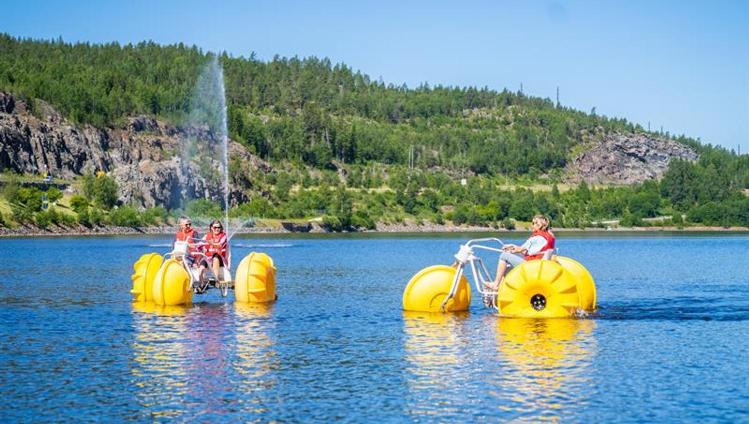 tråkkesykler ved Tangen