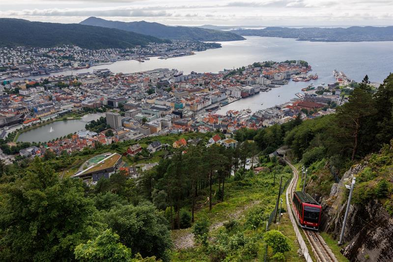 The Fløyen funicular