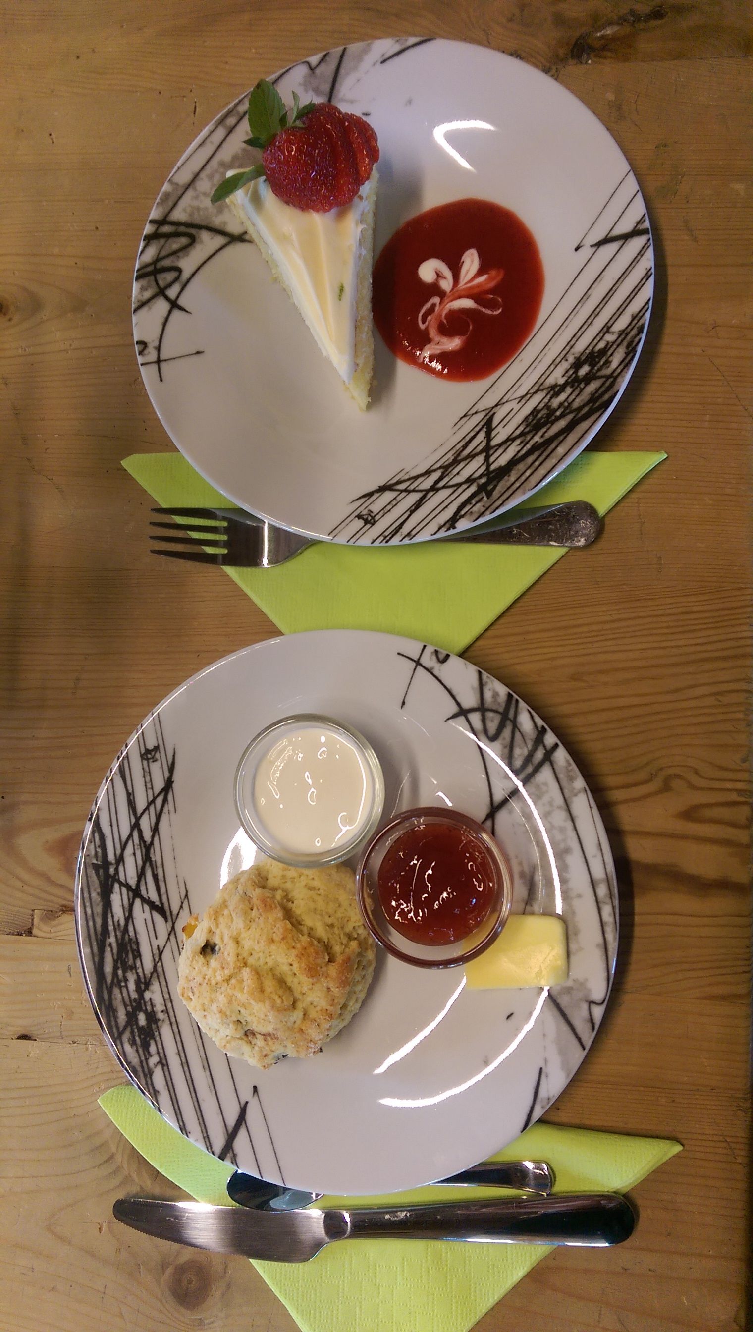 café på Stein skole - kake