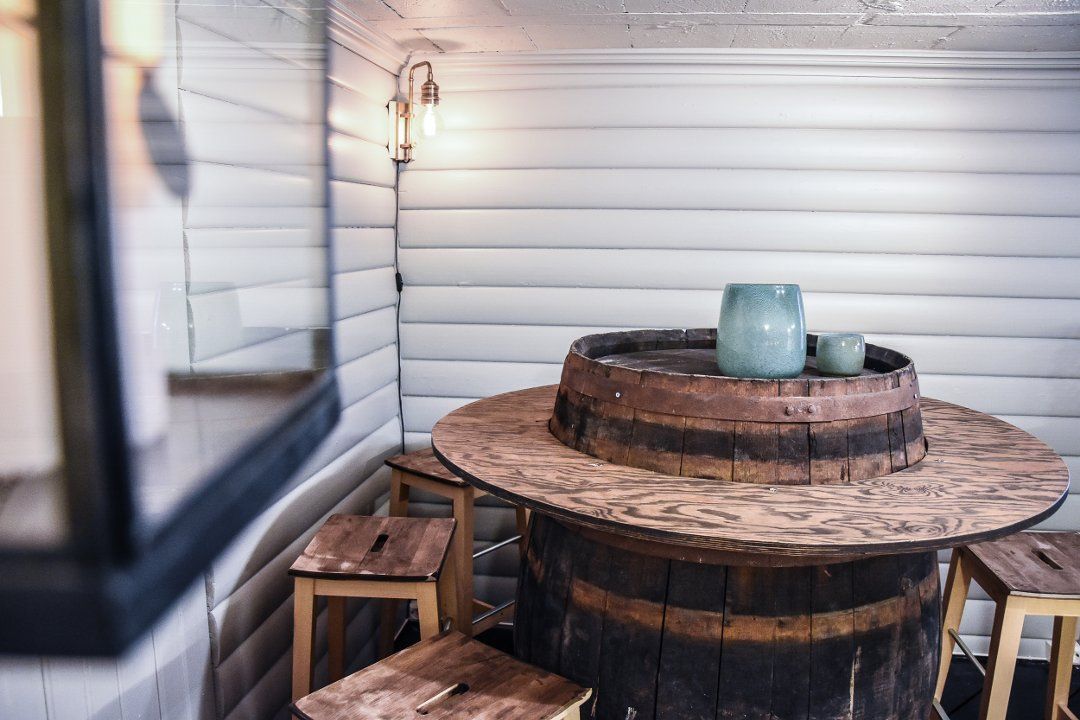 Round table and chairs