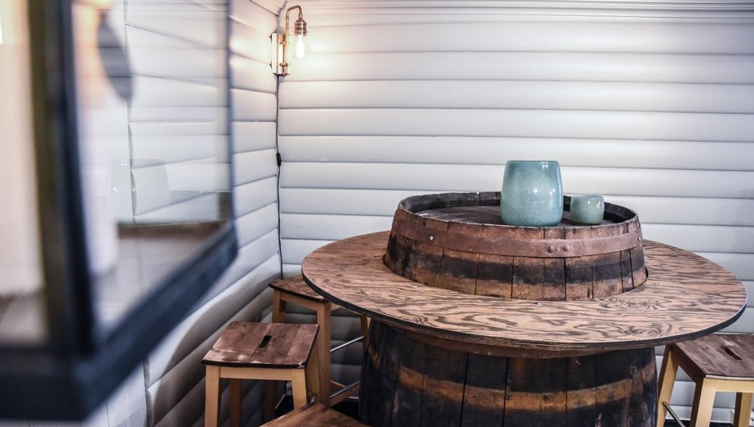 Round table and chairs