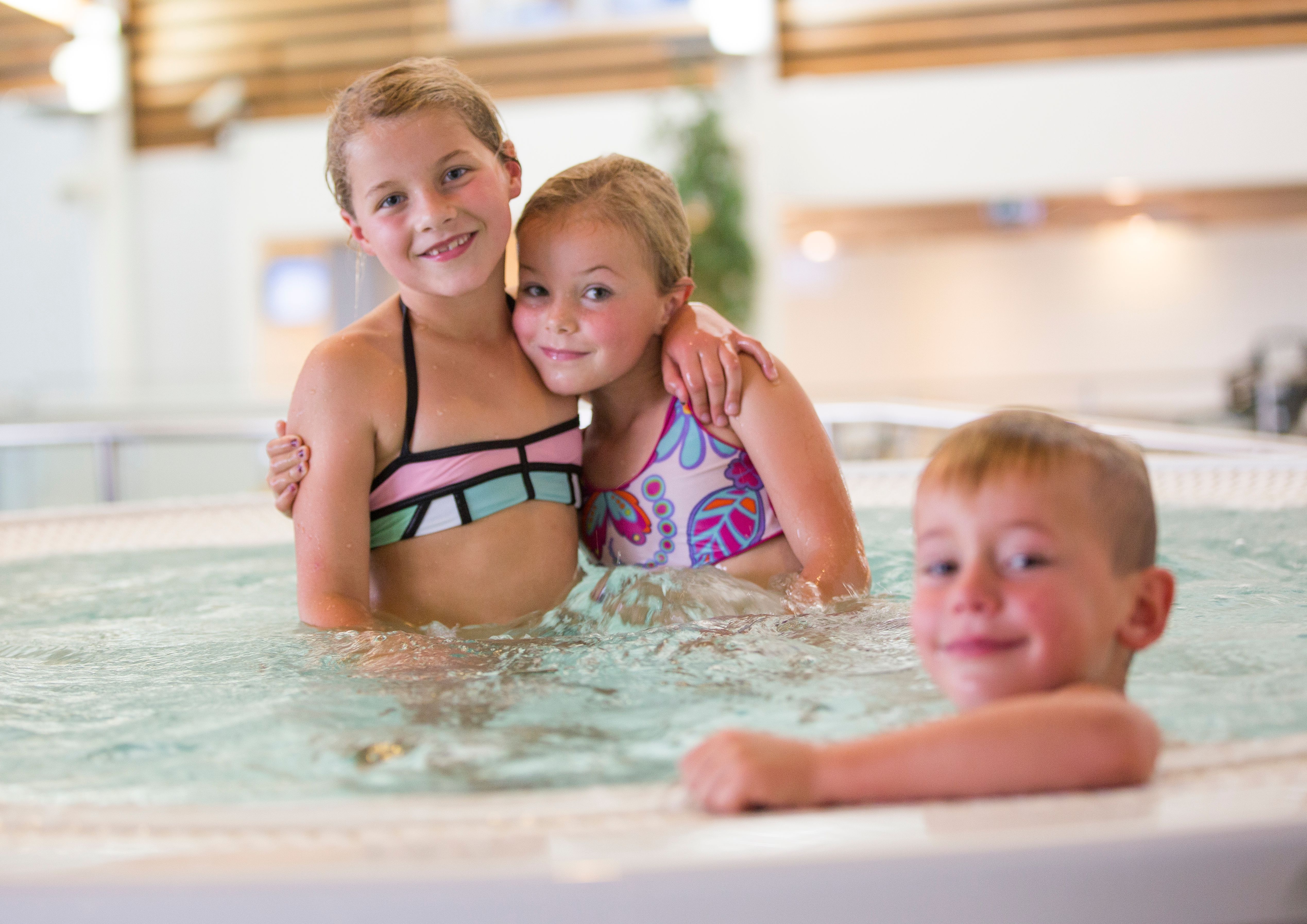 Bathing in christmas is pleasant for the whole family