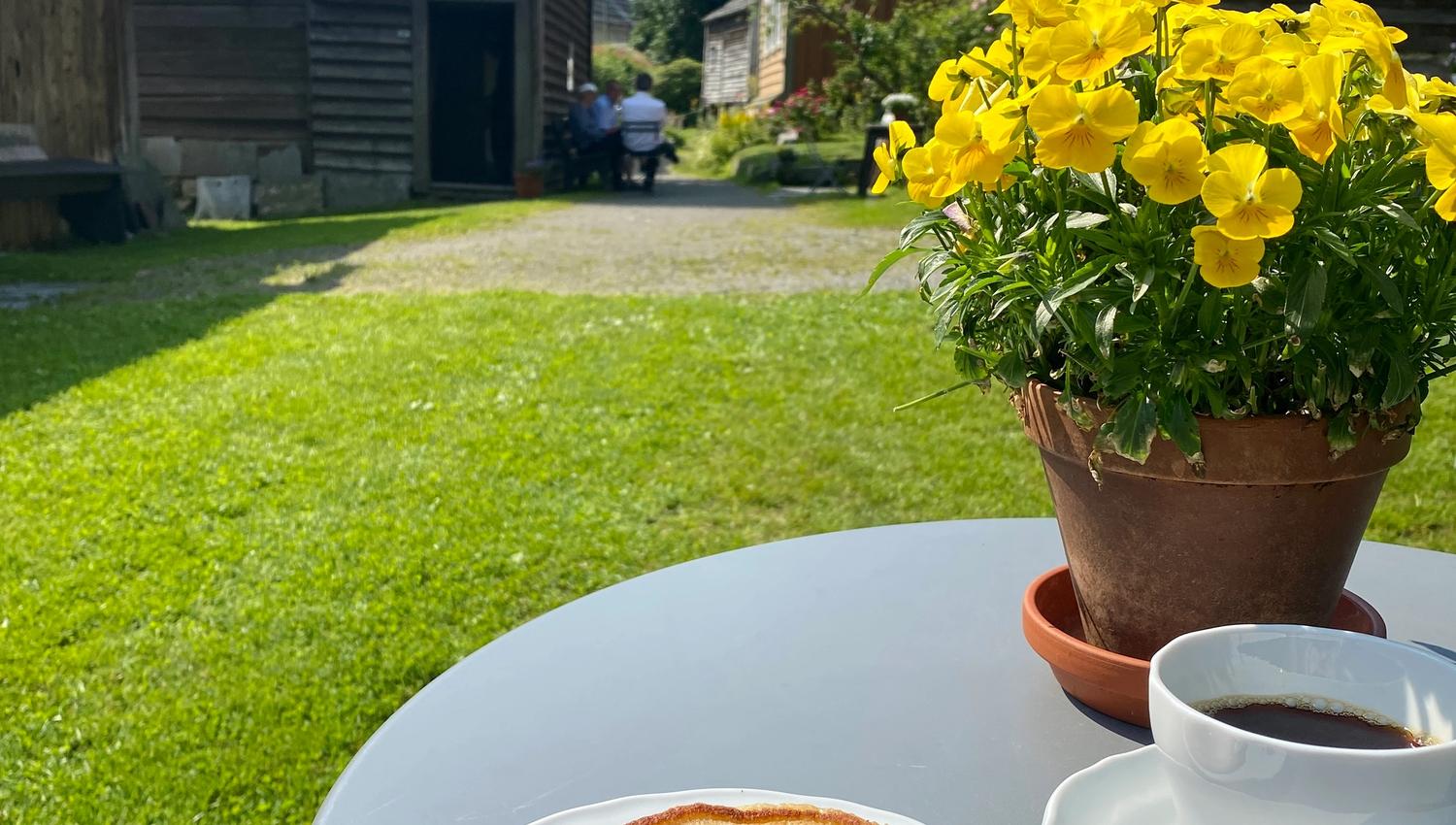 Coffee in the garden of Agatunet