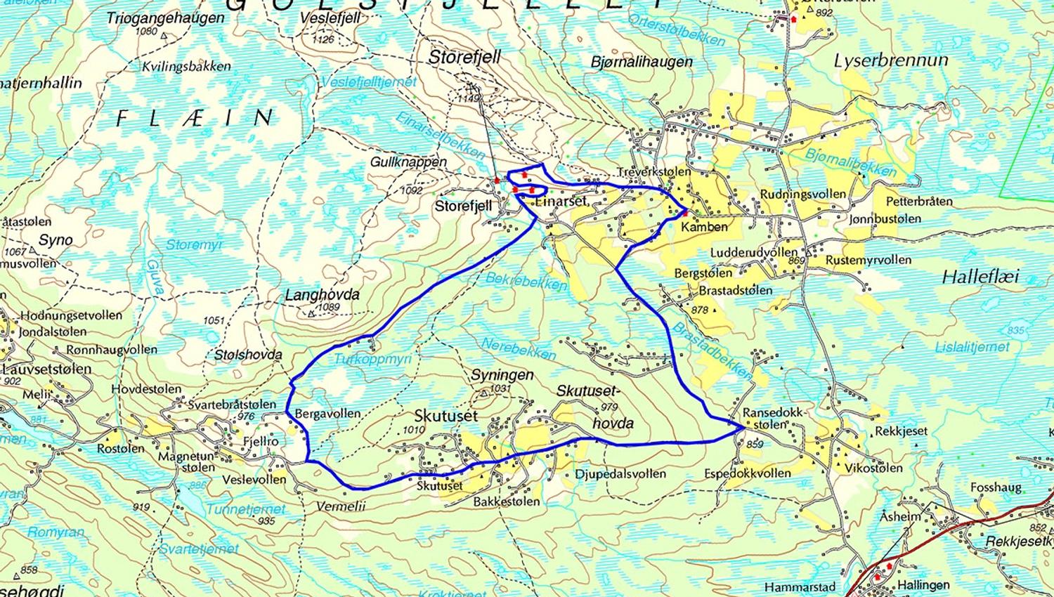 Einarsetrunden - kart