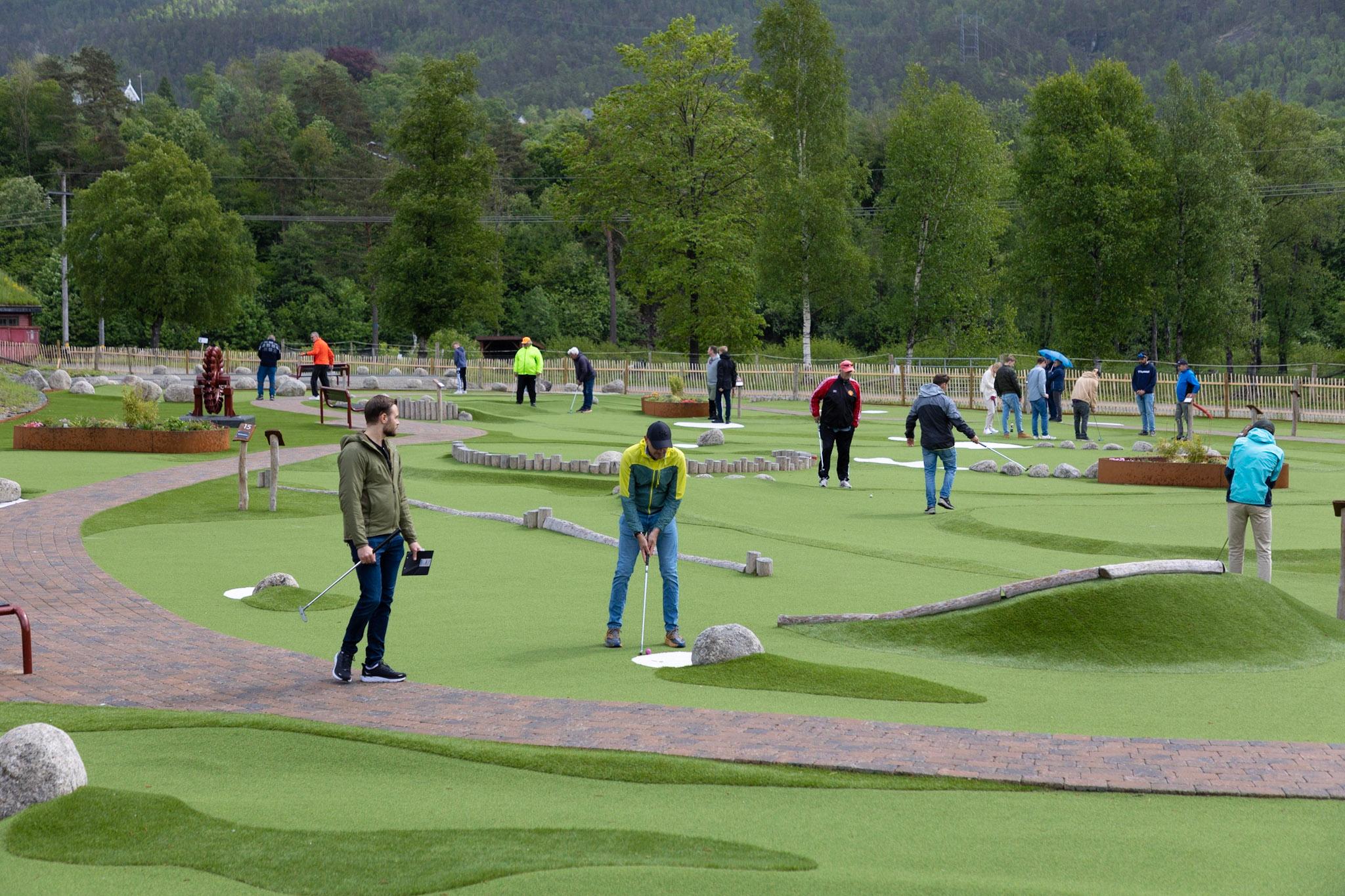Minigolf and boccia in Sauda
