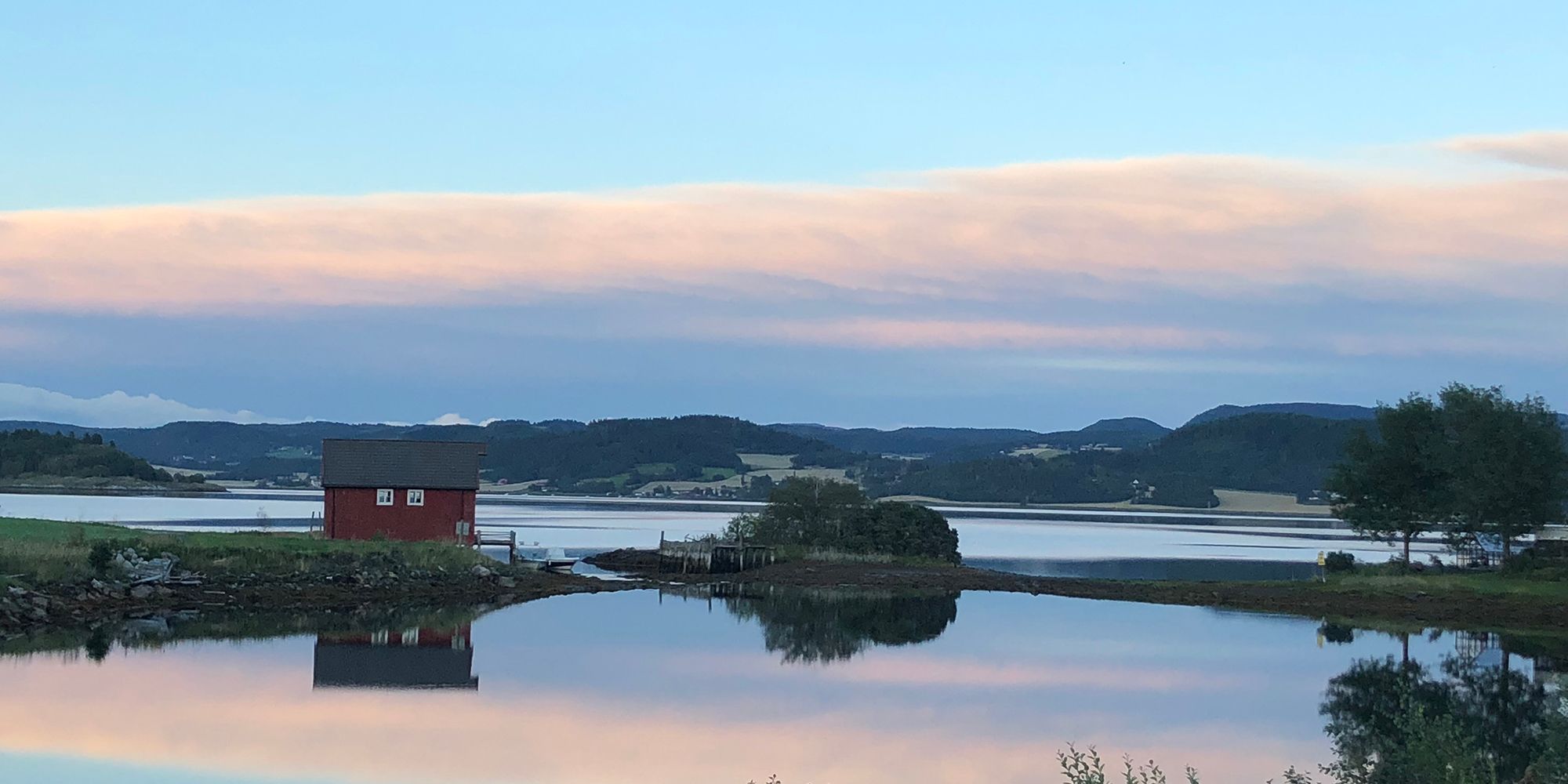 Solnedgang over Borgenfjorden