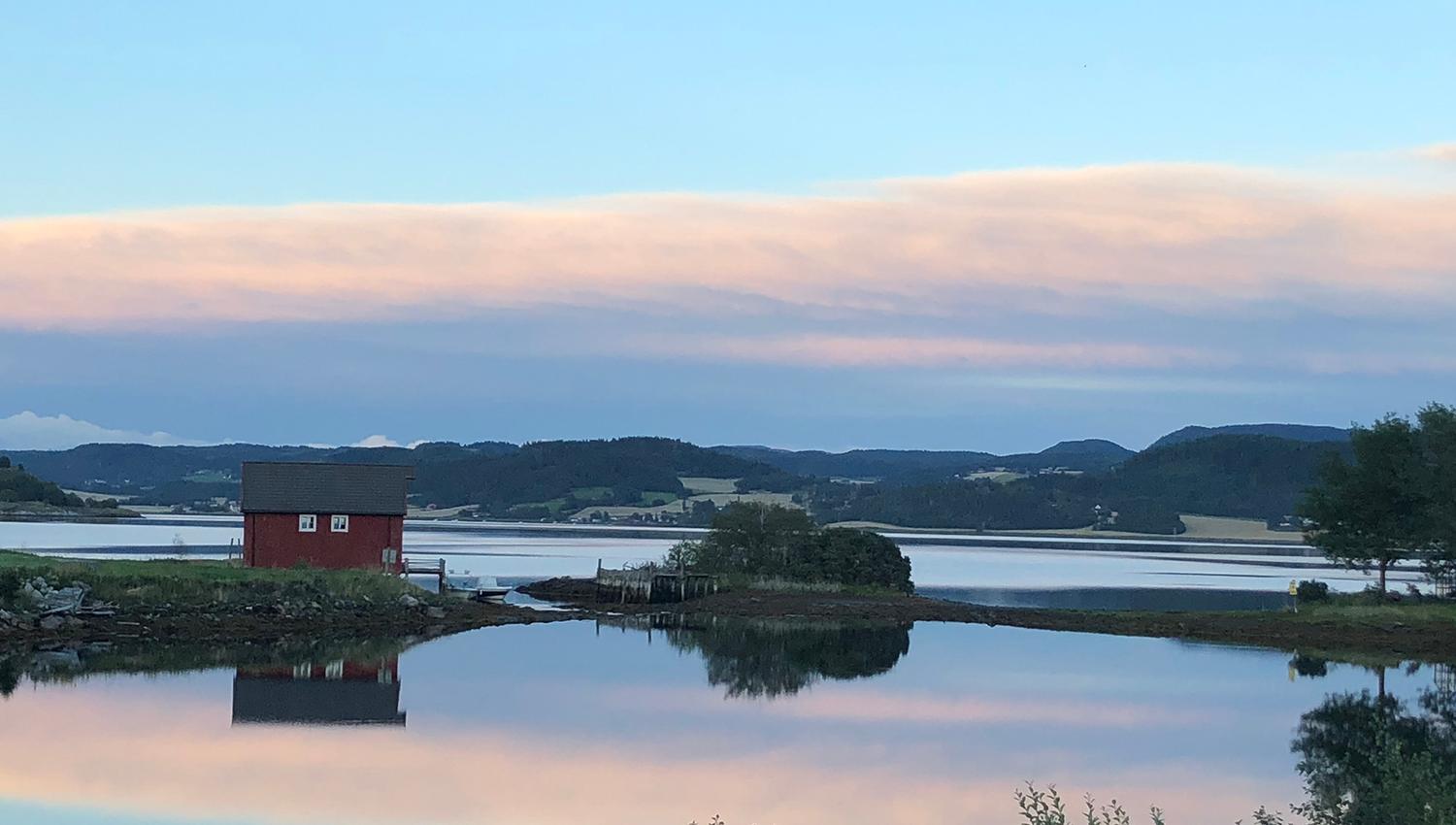 Solnedgang over Borgenfjorden