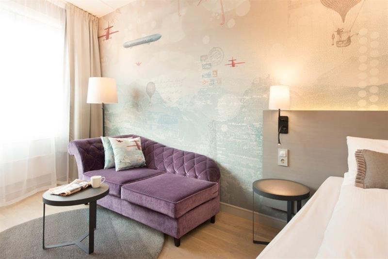 room with a small divan