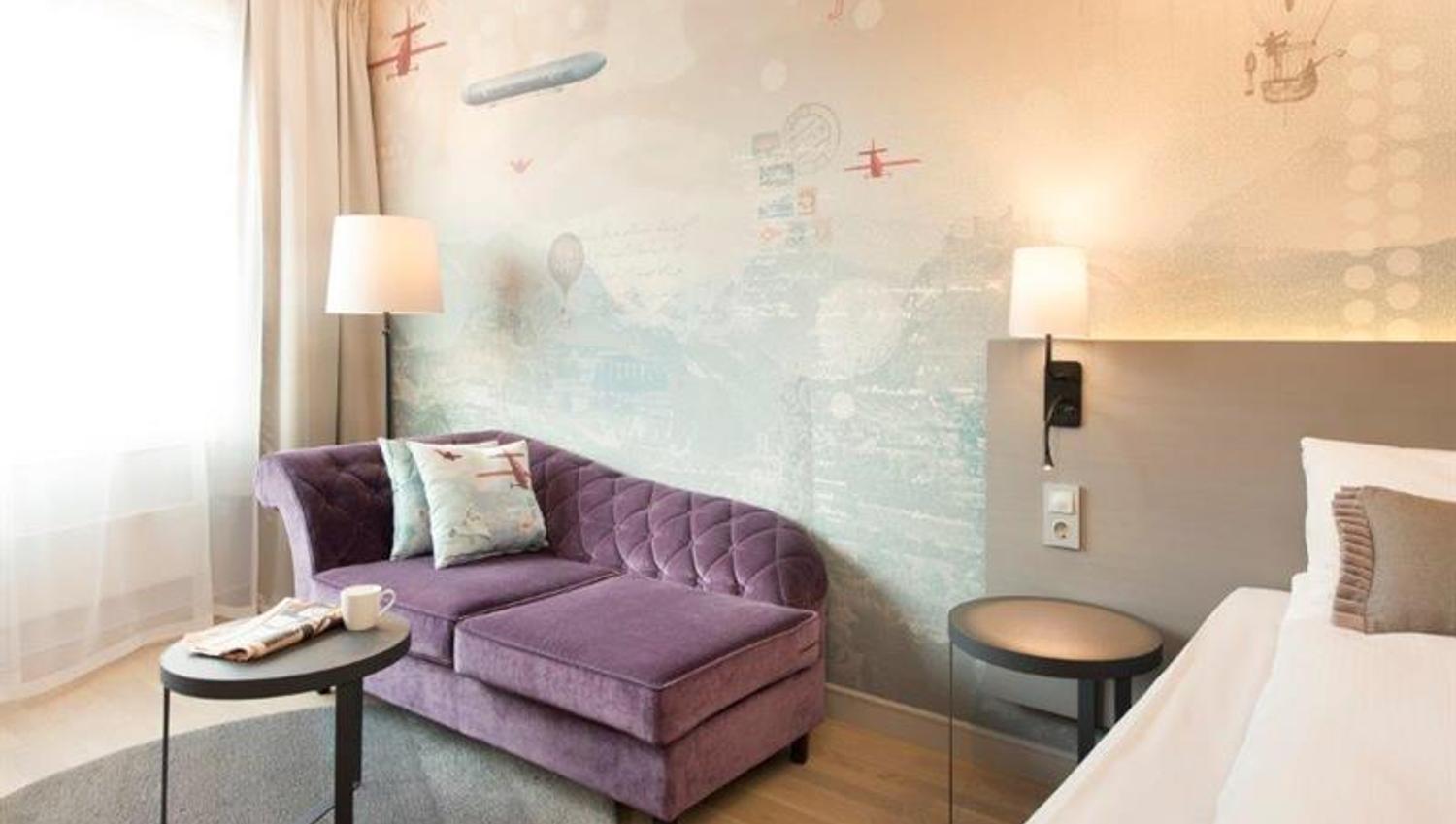 room with a small divan