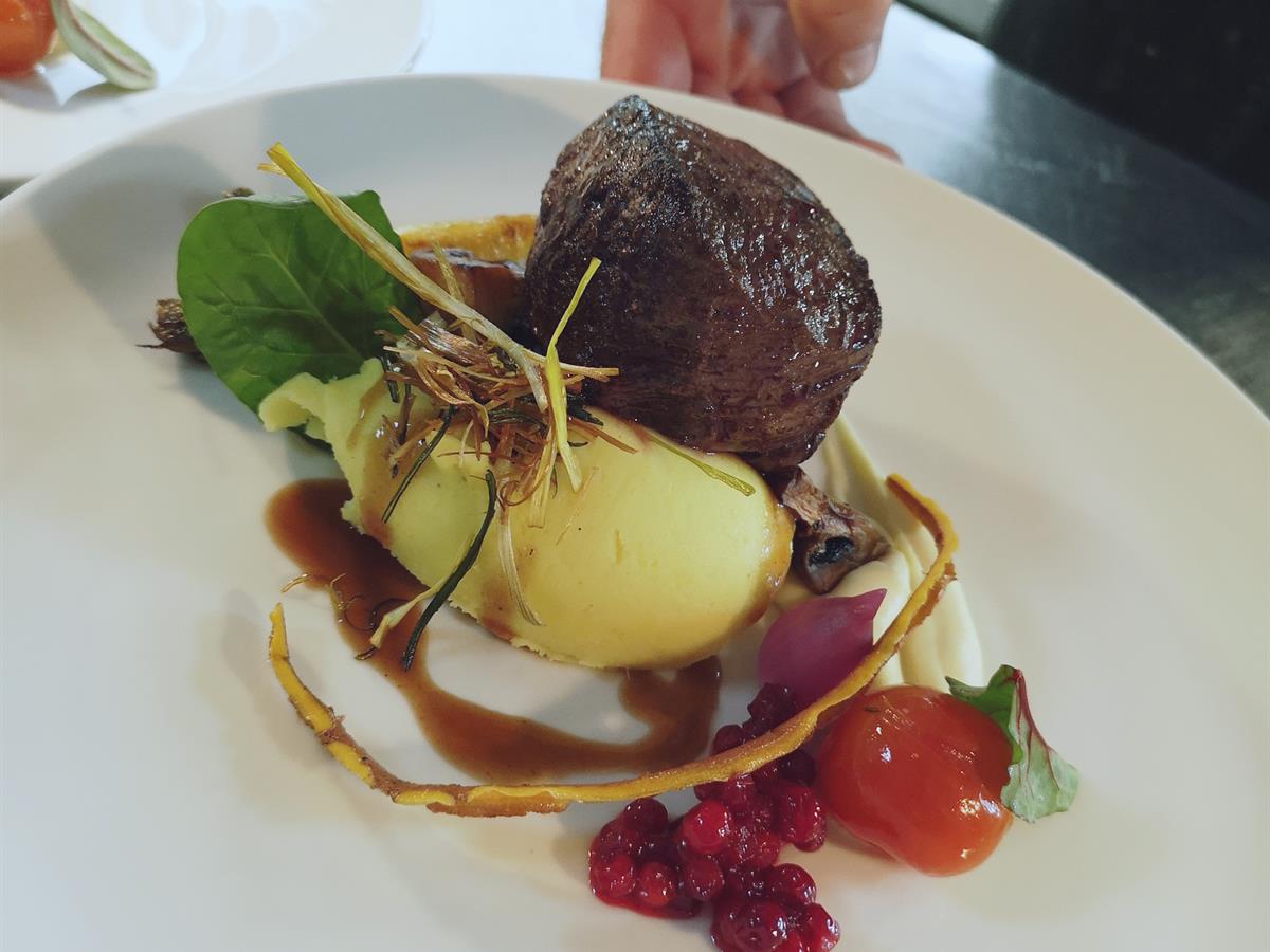 food prepared on the plate