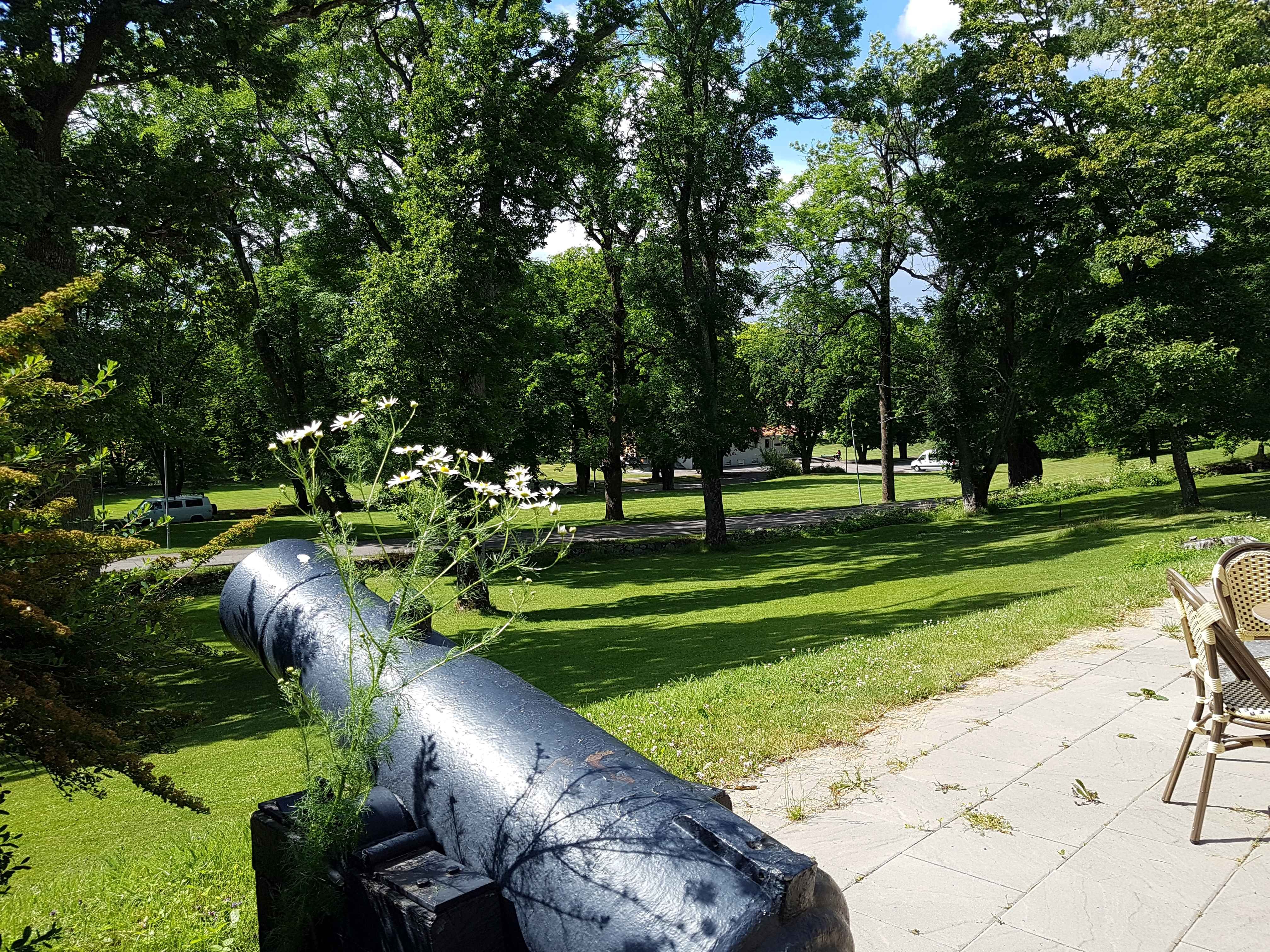 Cannon in the outdoor area