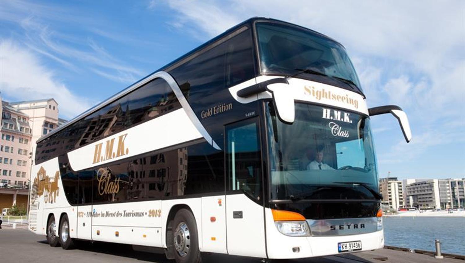 On a sightseeing trip in Oslo with HMK. Comfortable and energy-saving coaches.