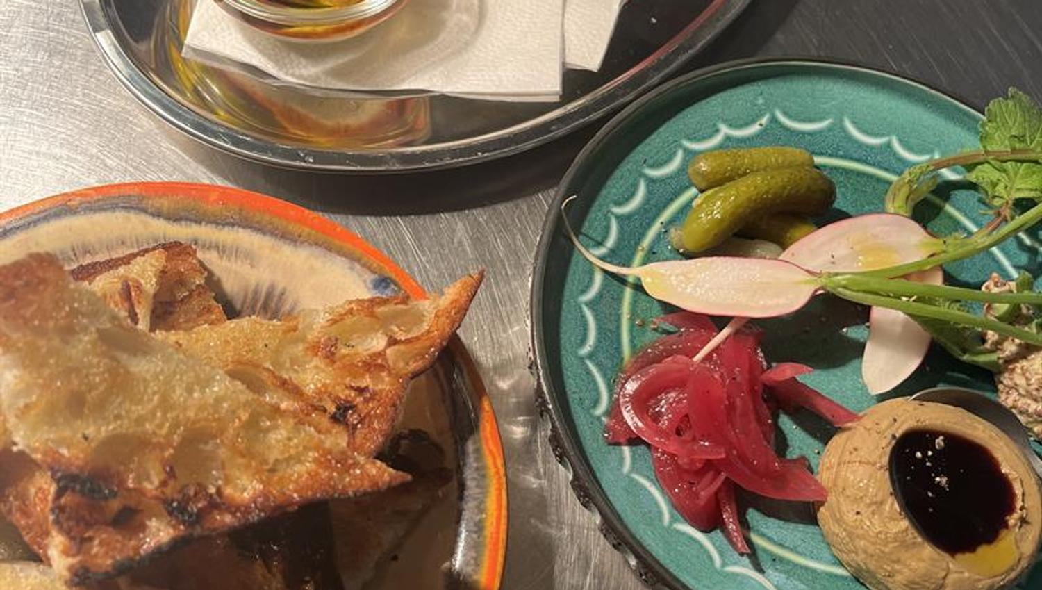 Detail of various side dishes