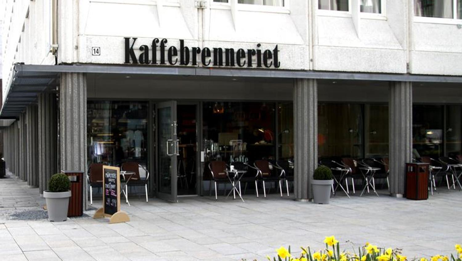 Exterior with outdoor seating.