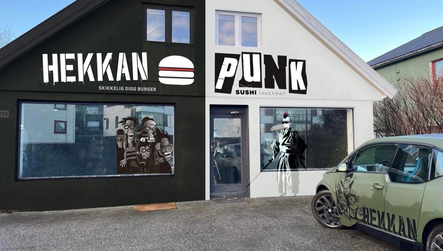 Hekkan Burger Madla is just by the road on the way to Swords in rock