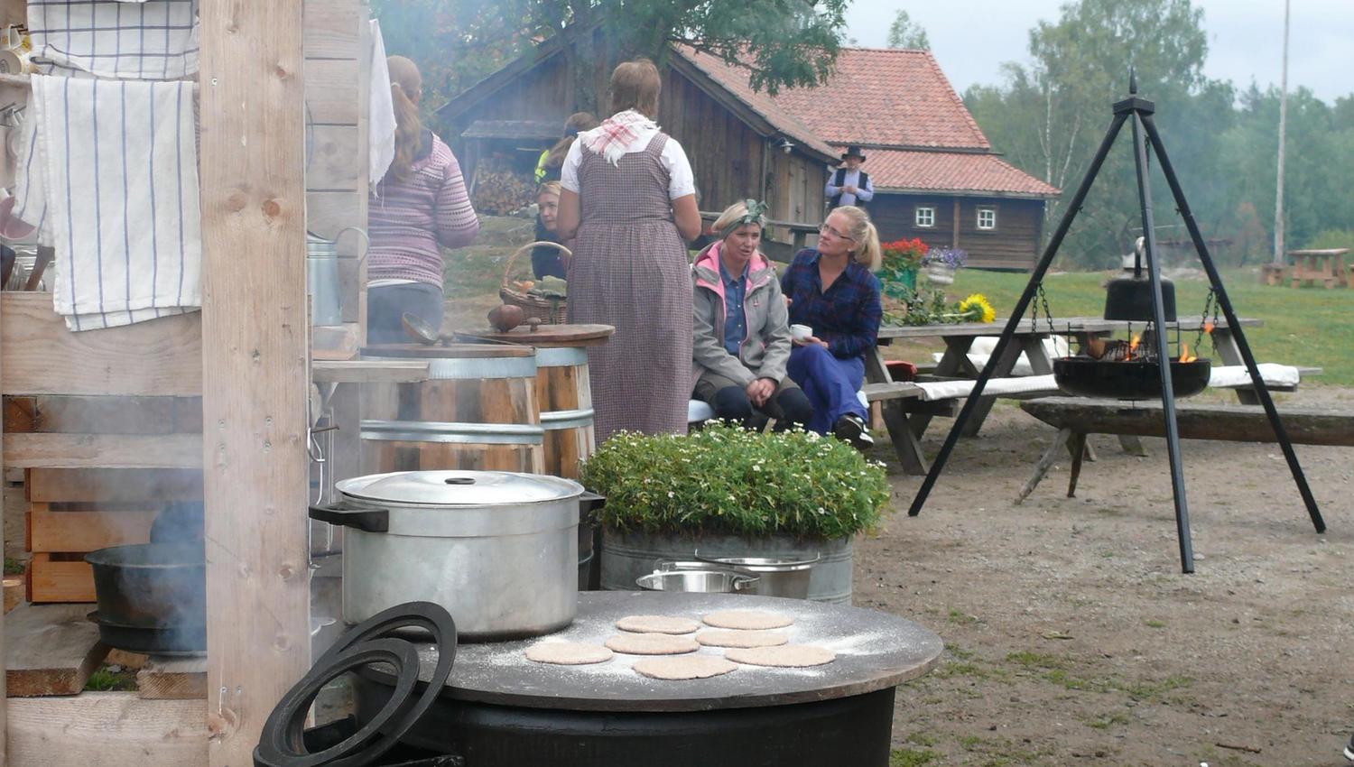 an old wooden stove