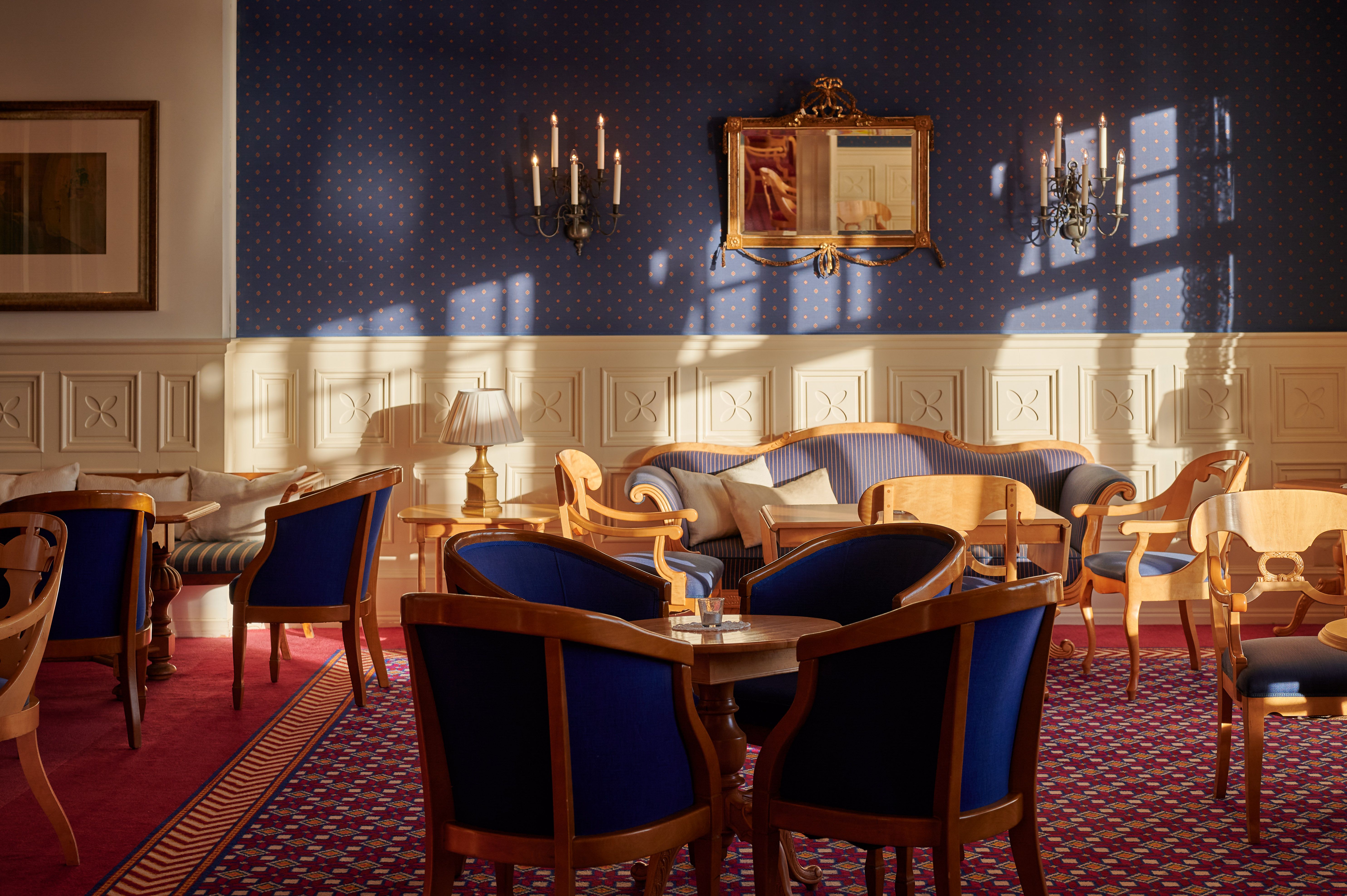 The blue lounge