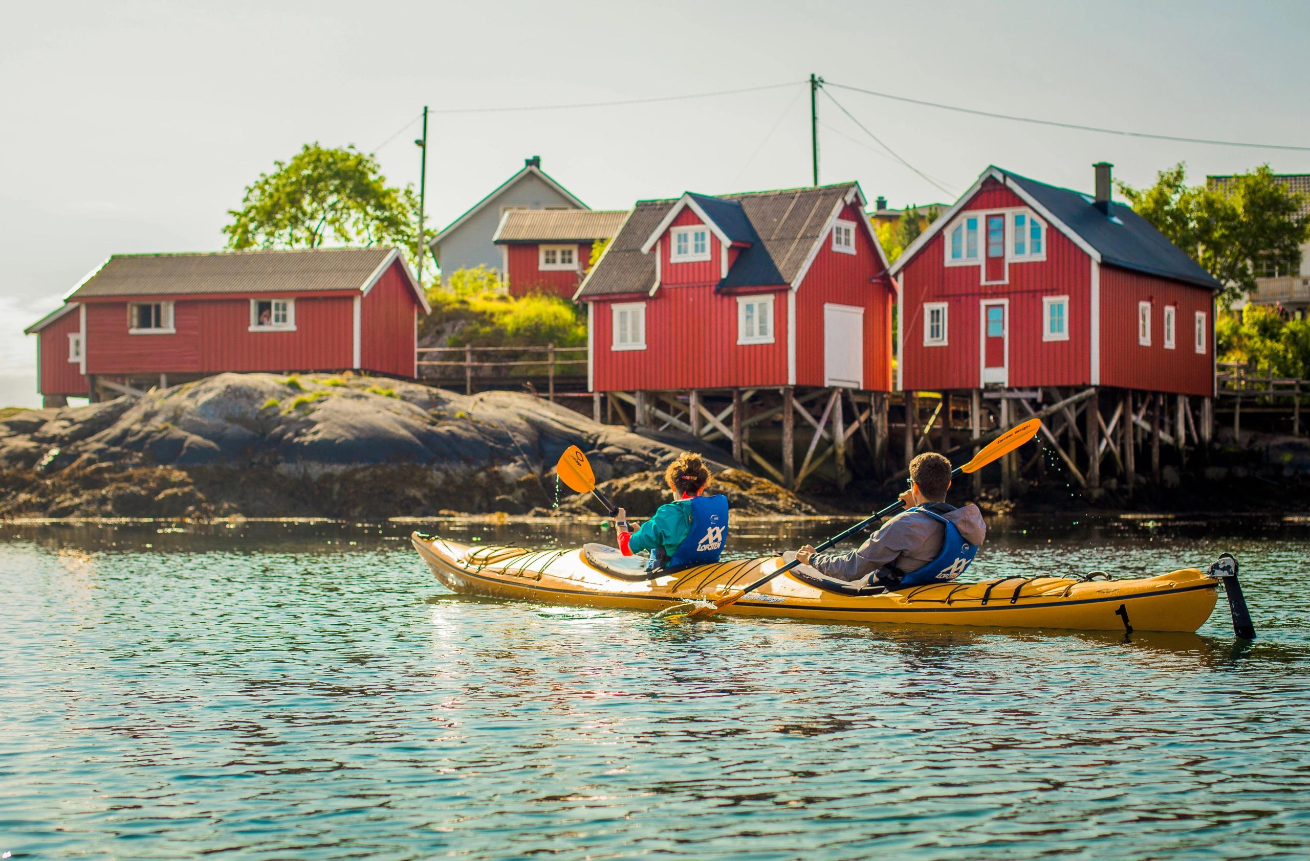 Kayaking from Svolvær with XXLofoten