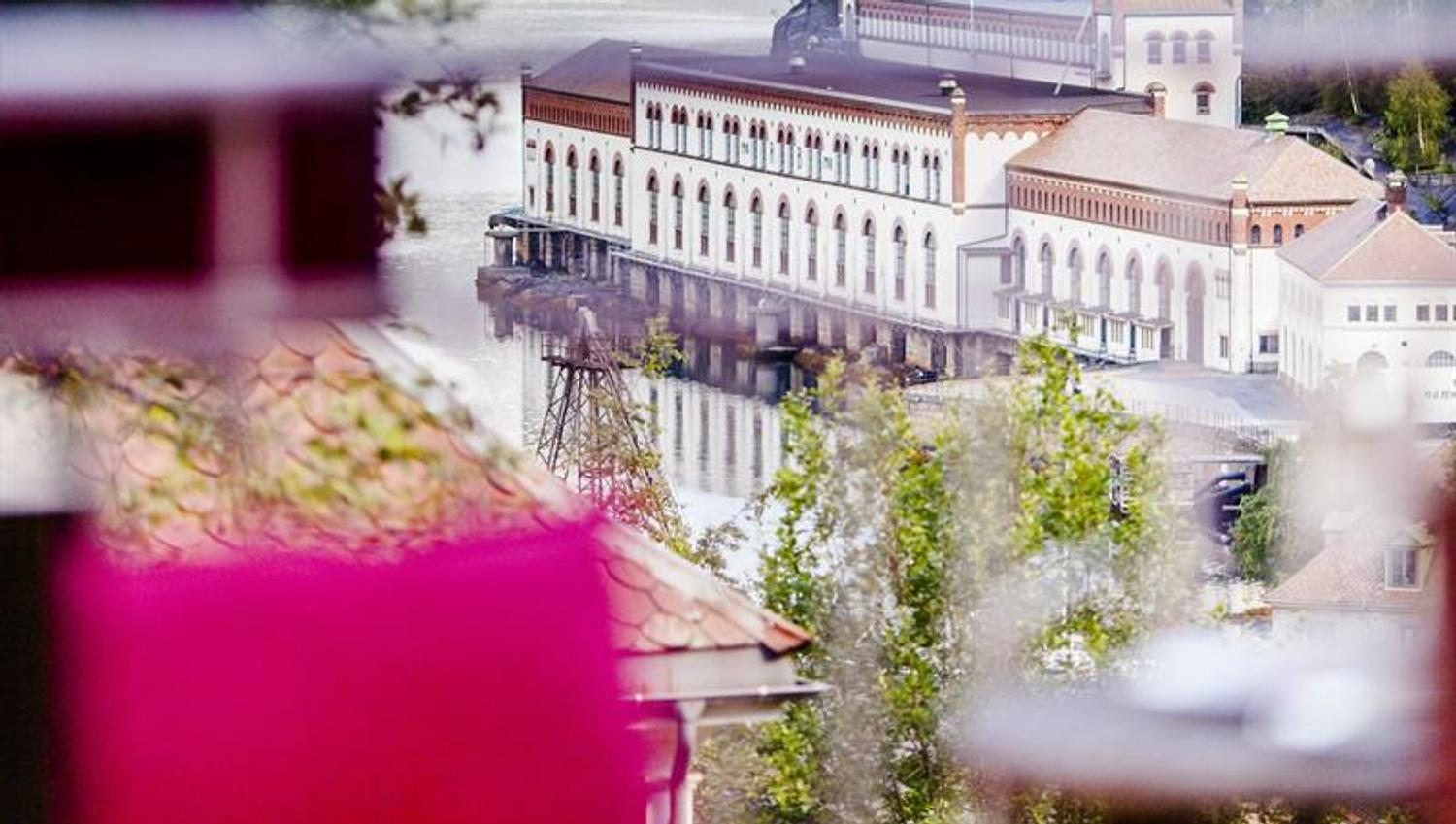 View of the historic Tyssedal power station – an important part of Norway’s industrial history.