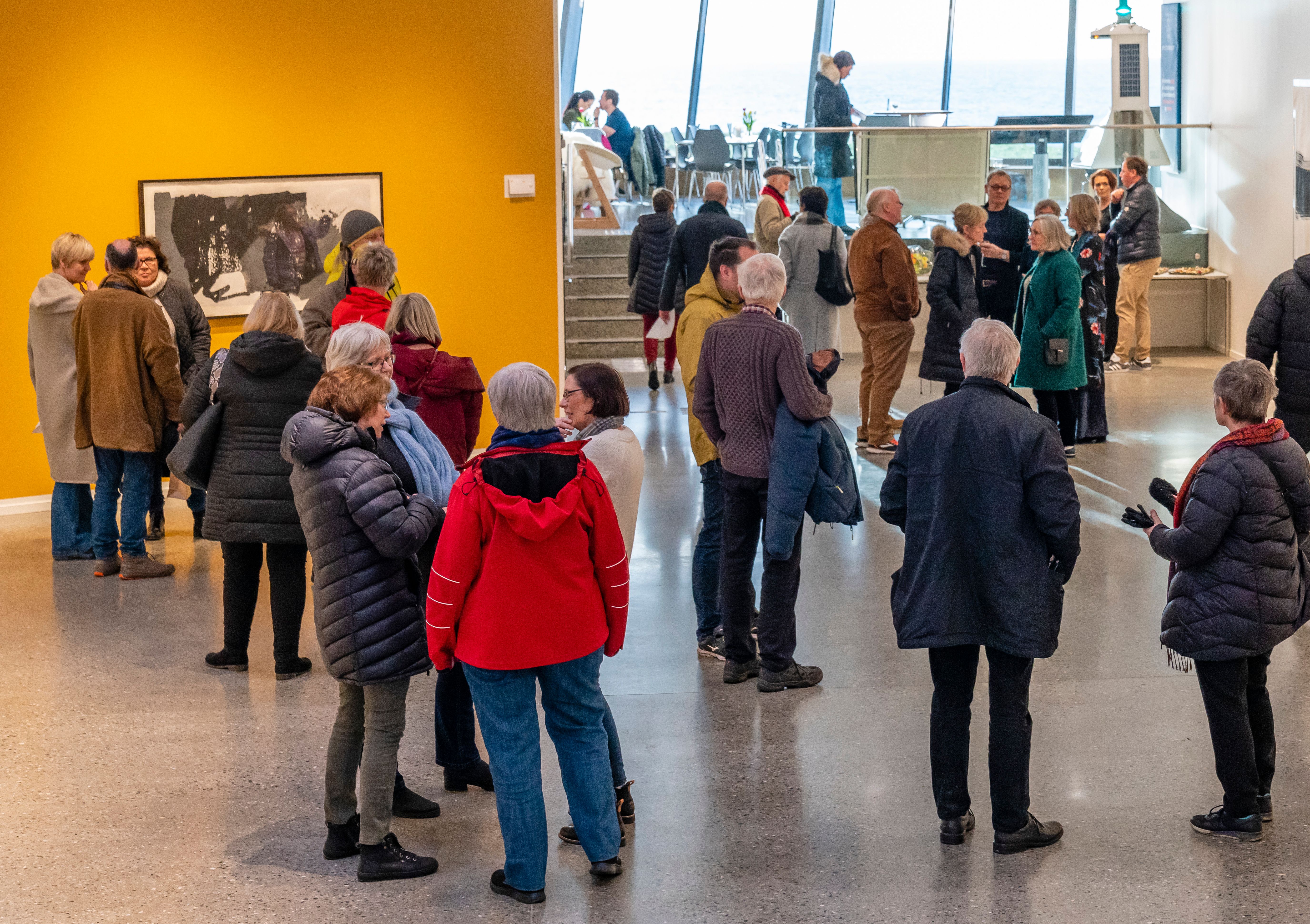 Arrangement i galleriet på Alnes fyr og opplevelsessenter