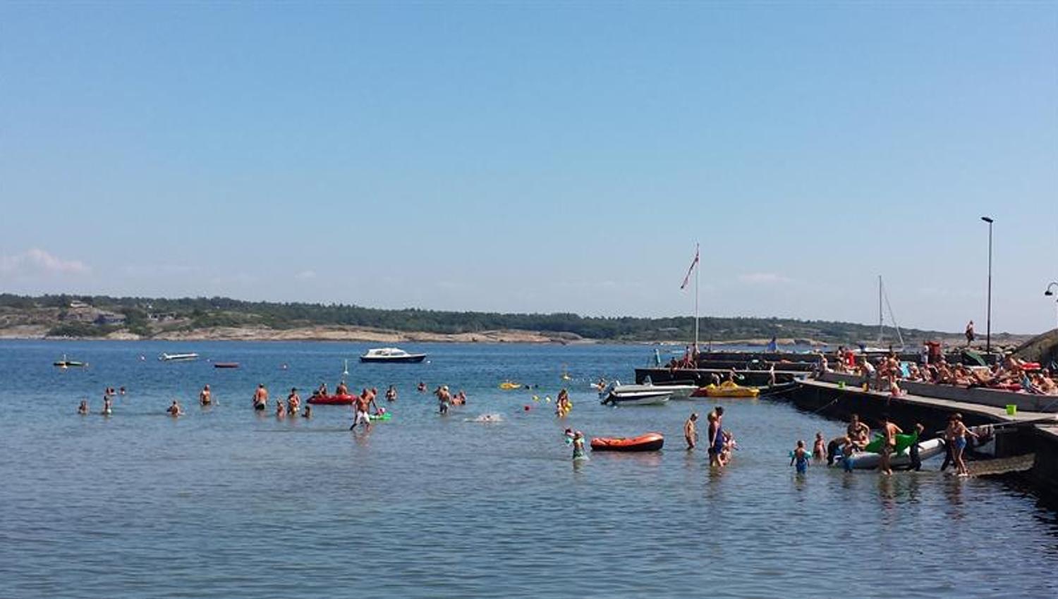 People bathing