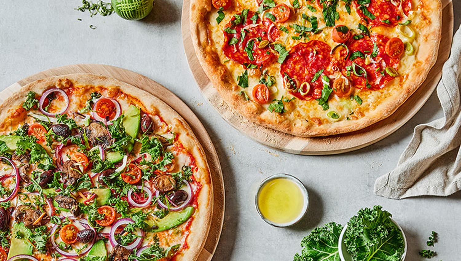 Italian pizzas are also available