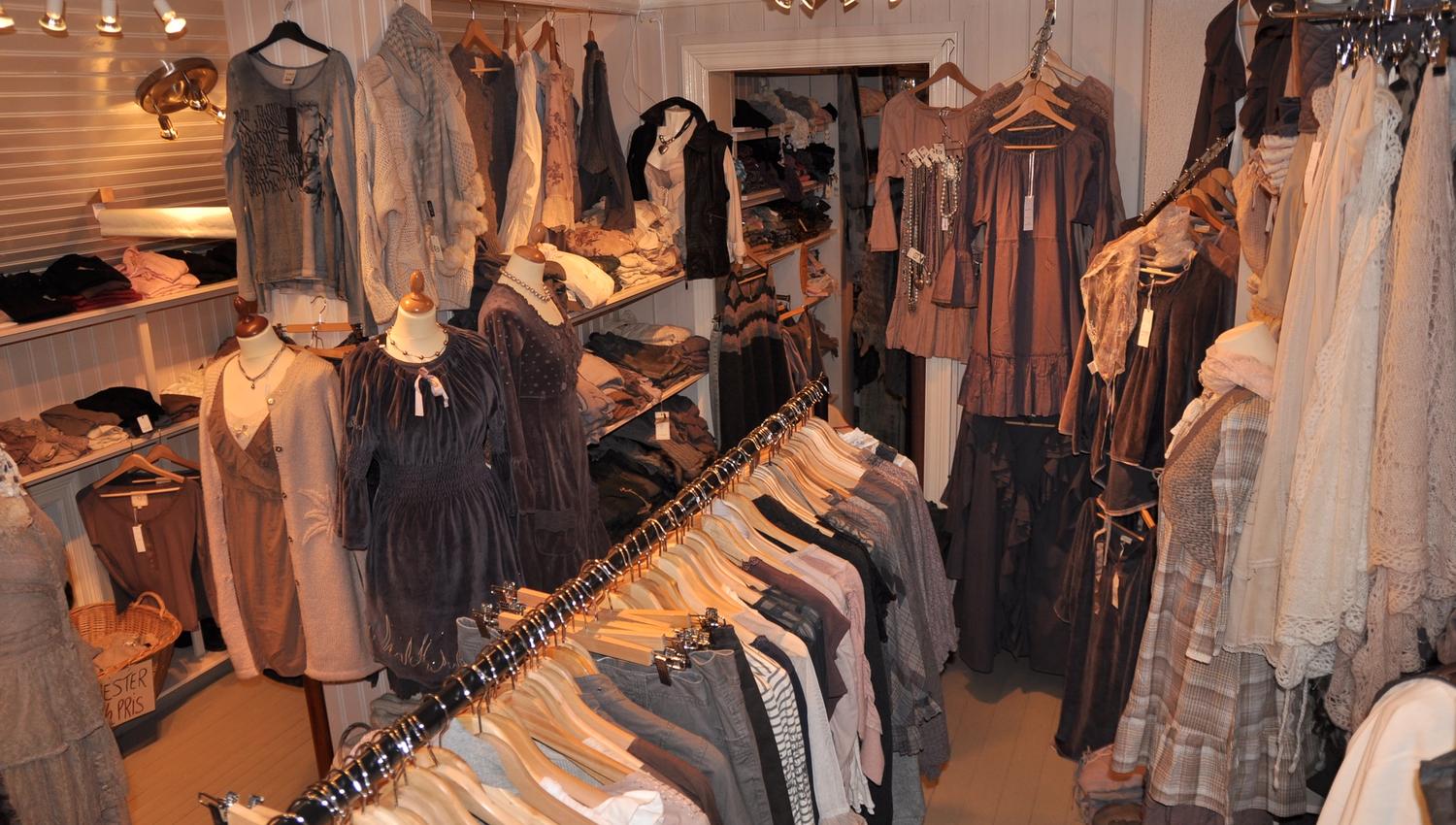 A lot of clothes for sale