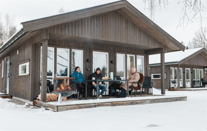 hytte hos Beverøya Hytteutleie og Camping i vinter