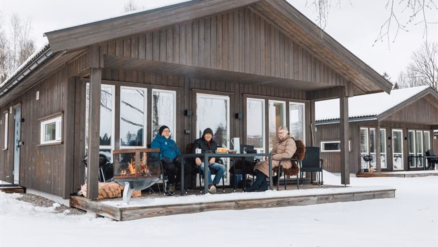 hytte hos Beverøya Hytteutleie og Camping i vinter