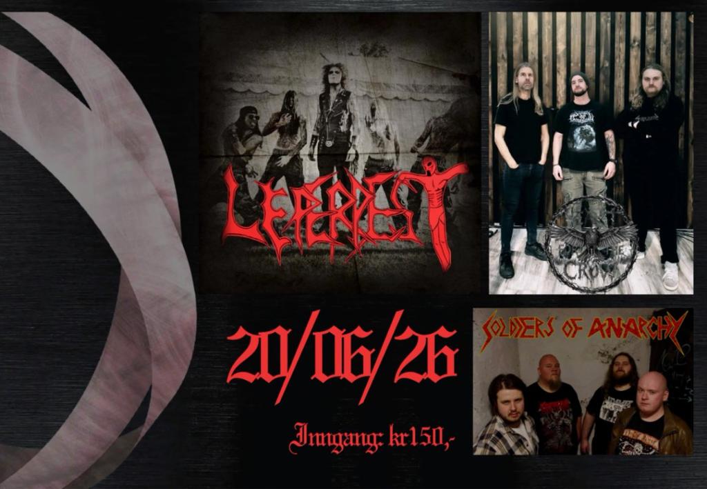 LEPERPEST//HEART FOR THE CROW//SOLDIERS OF ANARCHY på Ray's Bar