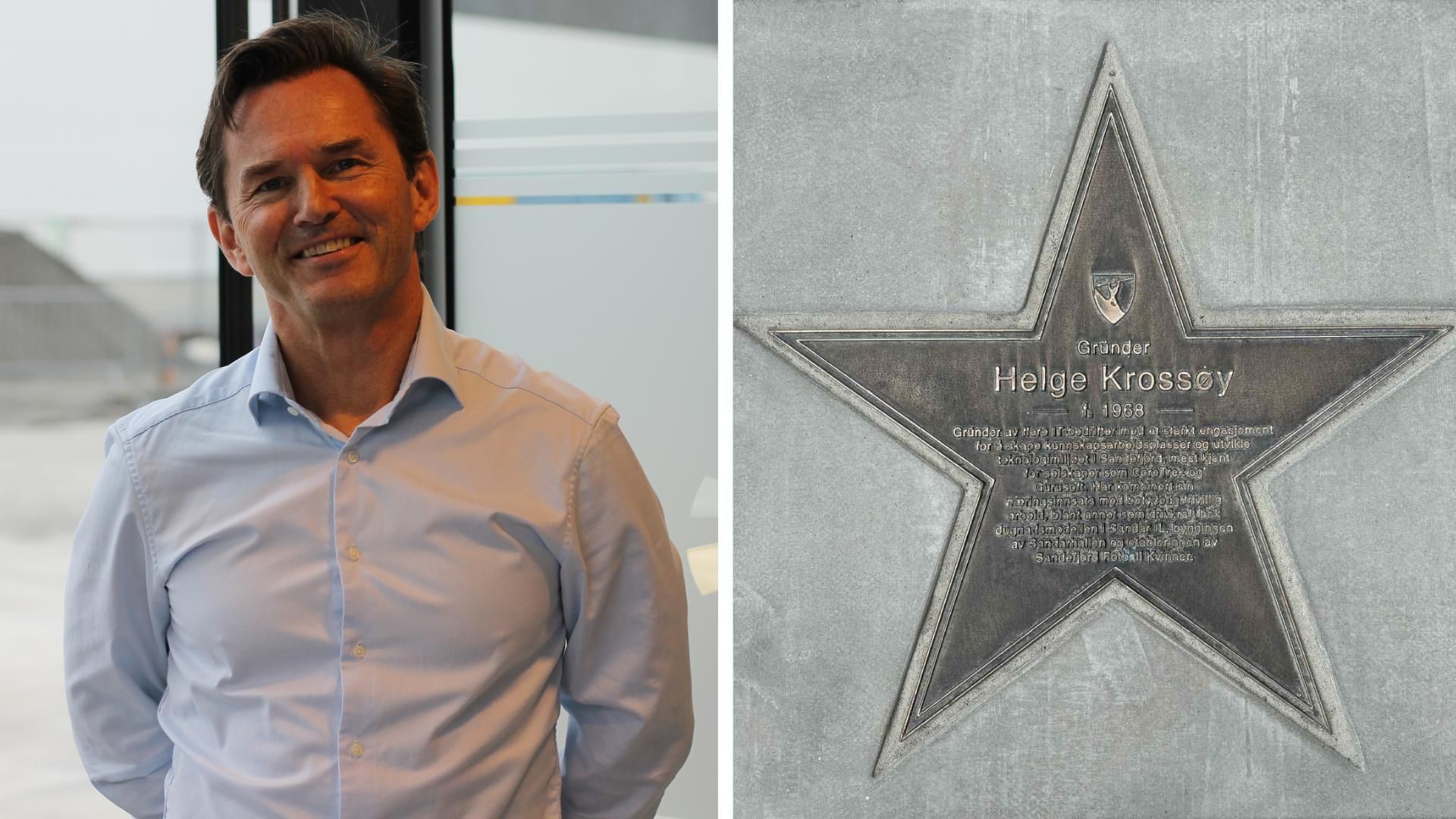 Helge Krossøy og sin stjerne