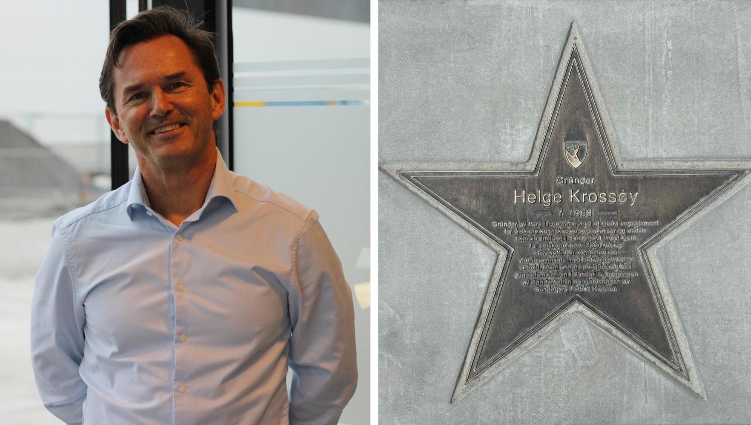 Helge Krossøy og sin stjerne