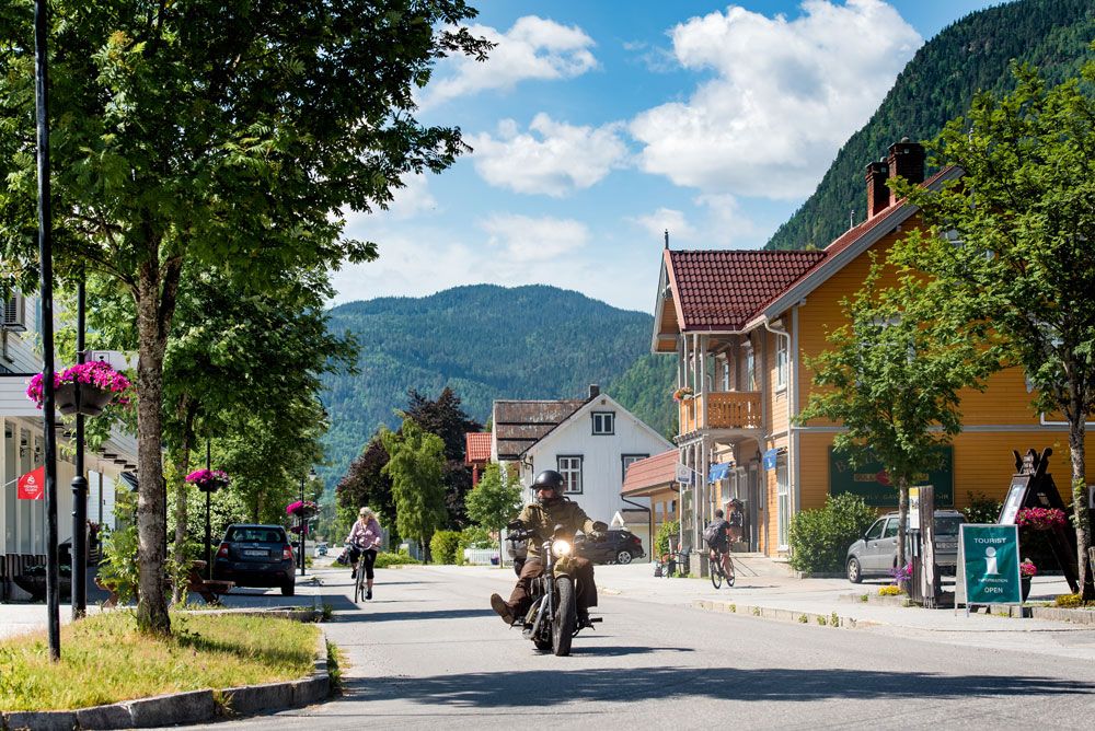 Shopping street at Dalen