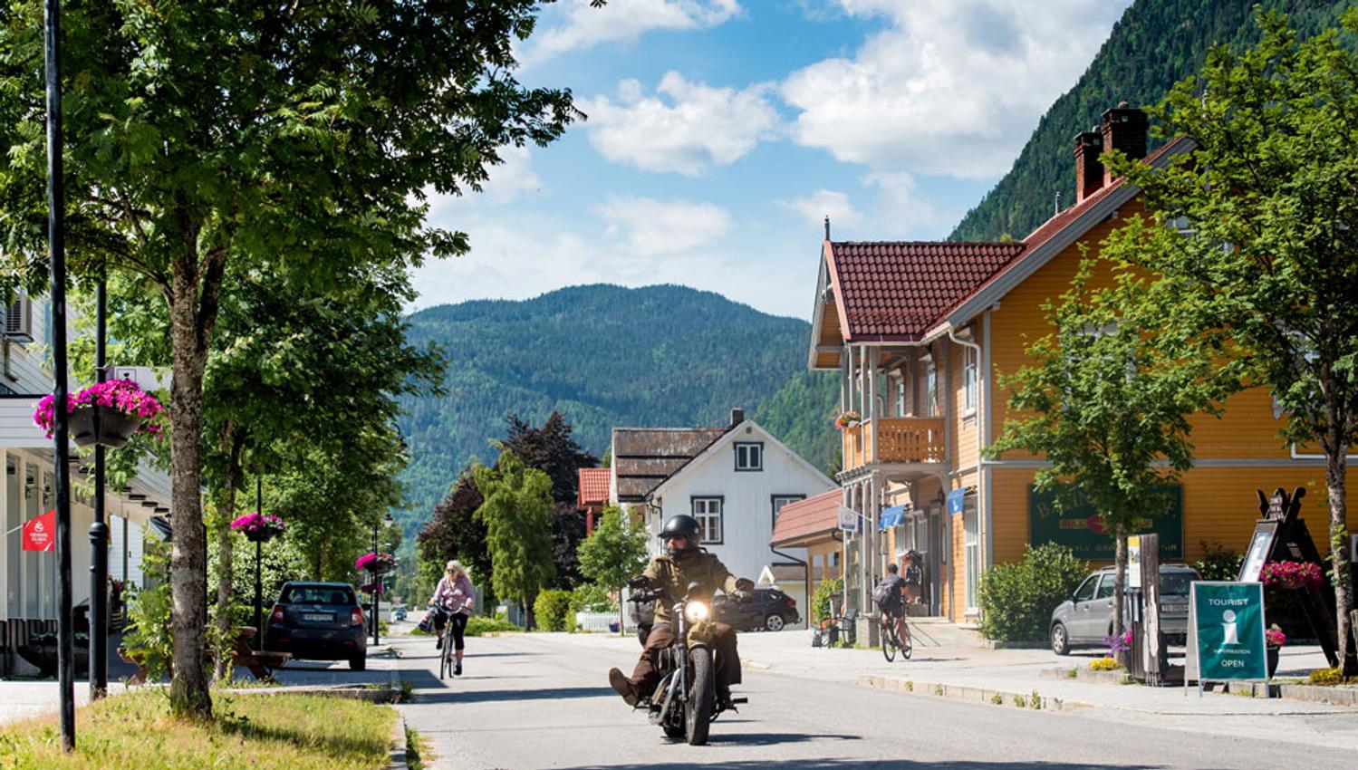 Shopping street at Dalen