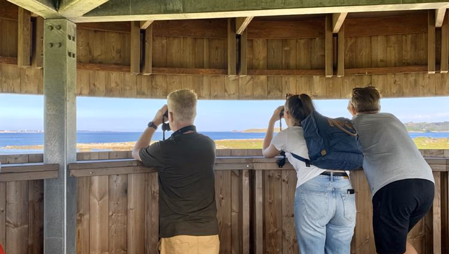 Bird watching tower at Herdla Museum