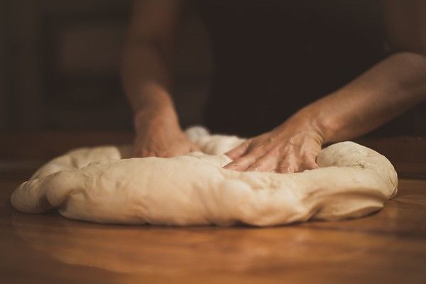 someone baking