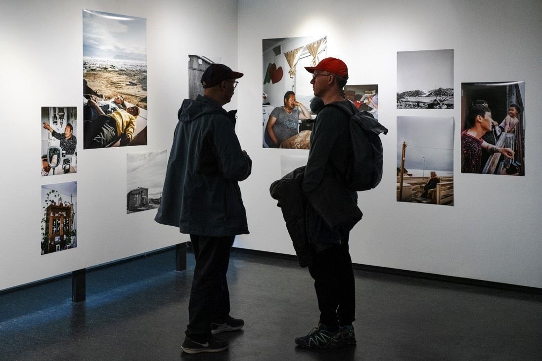 People talking about exhibition