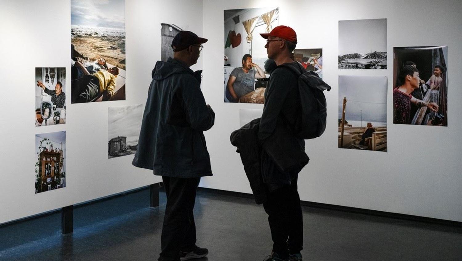 People talking about exhibition