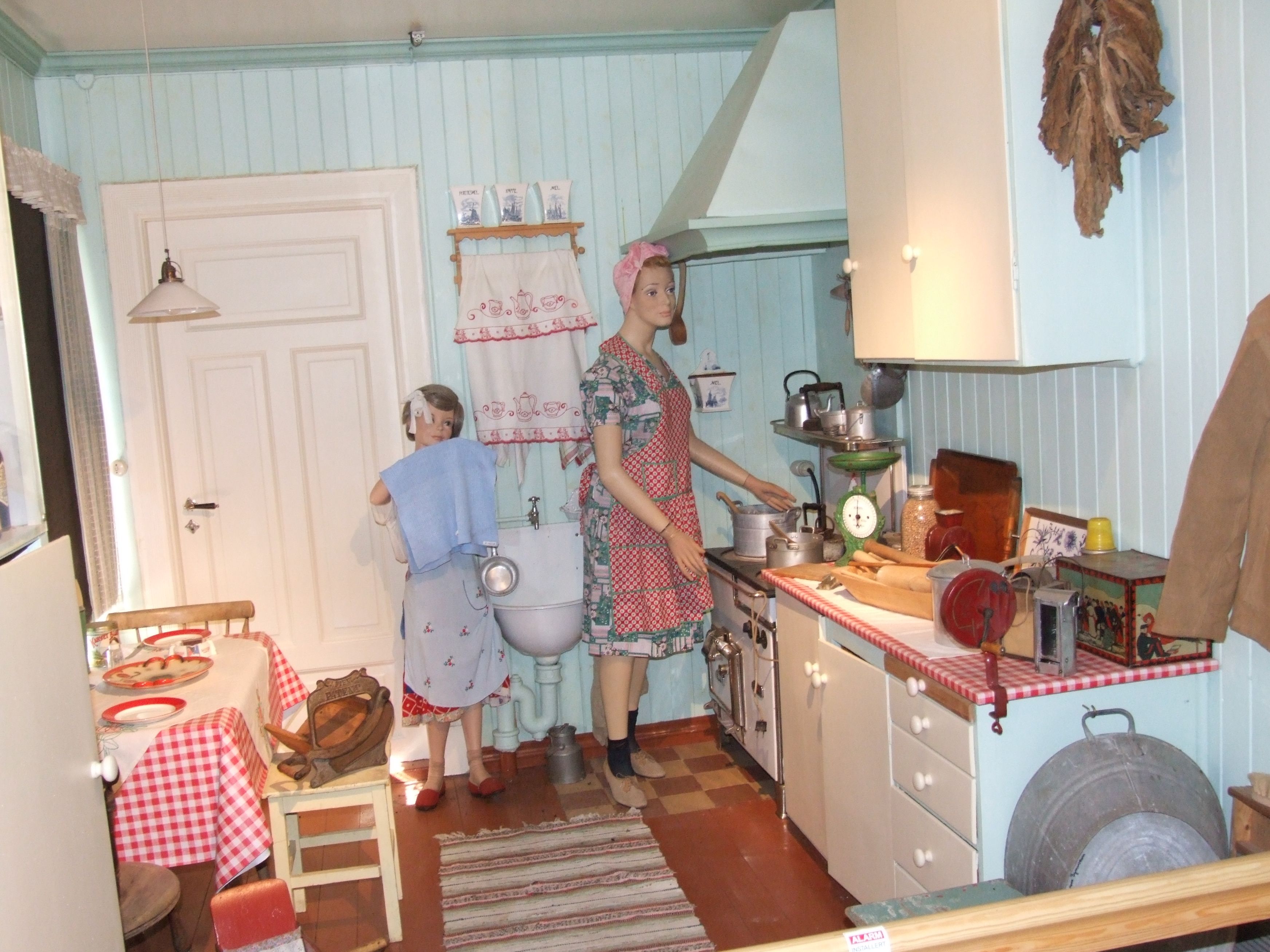 gammel kjøkken på Brevik bymuseum